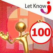 A colocação de 100 posições no quadro de avisos Let-Know 1 mês