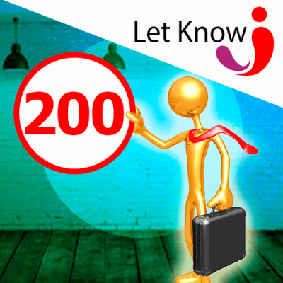 Premium osób 200 pozycji na tablicy ogłoszeń Let-Know na 1 miesiąc 